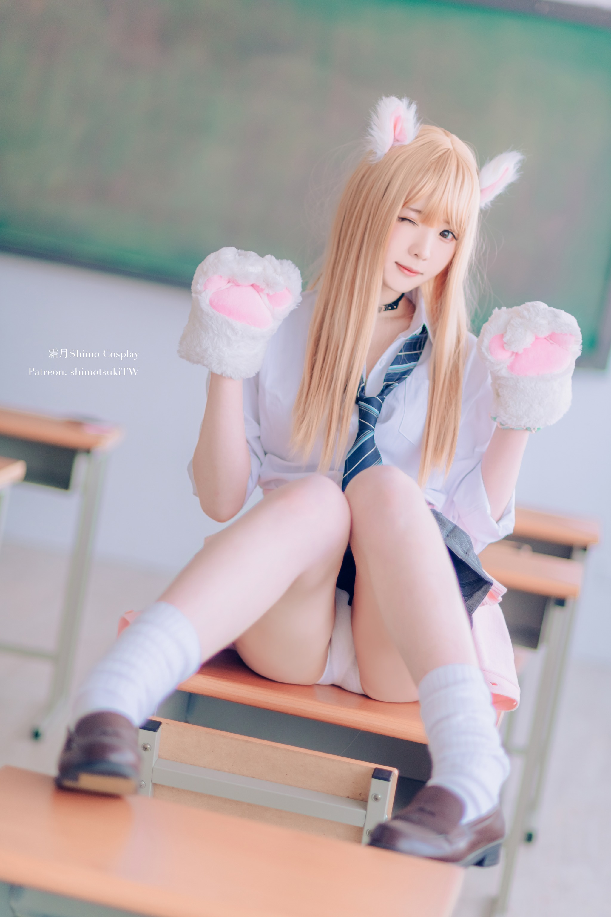 霜月shimo - NO.043 金发制服 [8P]-XikXak